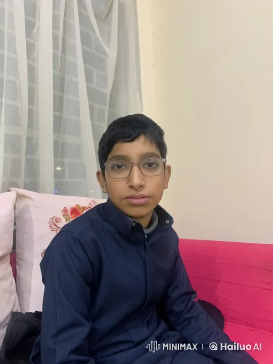 Boy Mimics Smoking on Pink Couch in Casual Setting – AI Generated Video | Hailuo AI