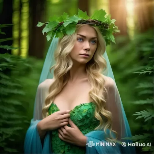 Sadness and Grace in a Verdant Forest – AI Generated Video | Hailuo AI