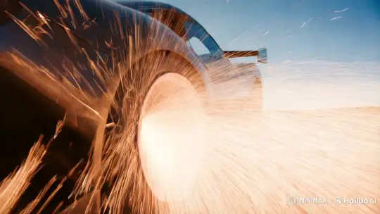 High-Performance Car's Dramatic Takeoff – AI Generated Video | Hailuo AI