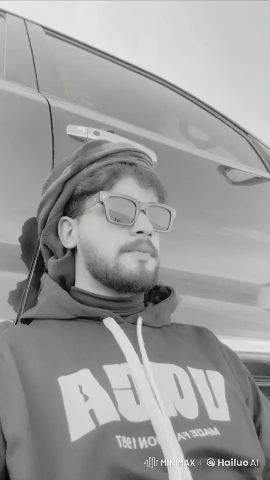 Young Man Smoking Calmly by the Car – AI Generated Video | Hailuo AI