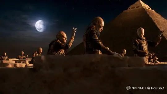 Ancient Aliens Craft Pyramids with Masonic Symbolism – AI Generated Video | Hailuo AI