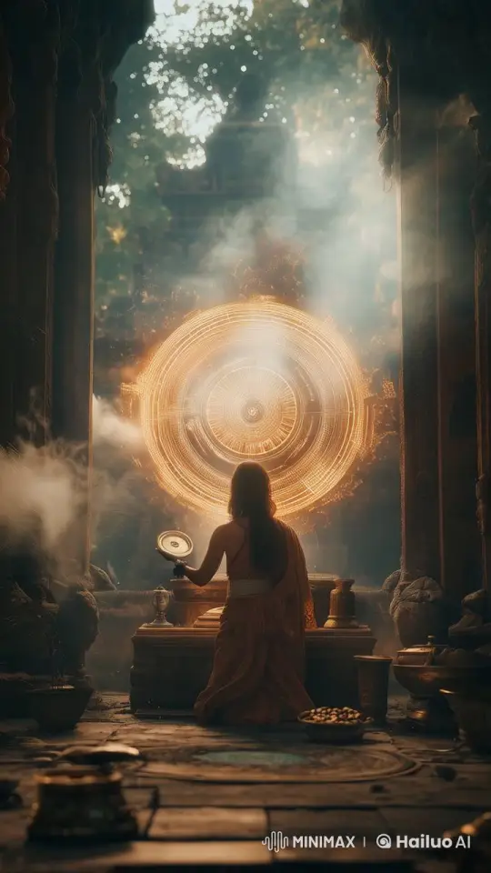 Mystical Ritual in Ancient Temple with Live2D Animation – AI Generated Video | Hailuo AI