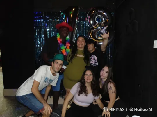 Friends Celebrate with Laughter Amidst One's Tears – AI Generated Video | Hailuo AI