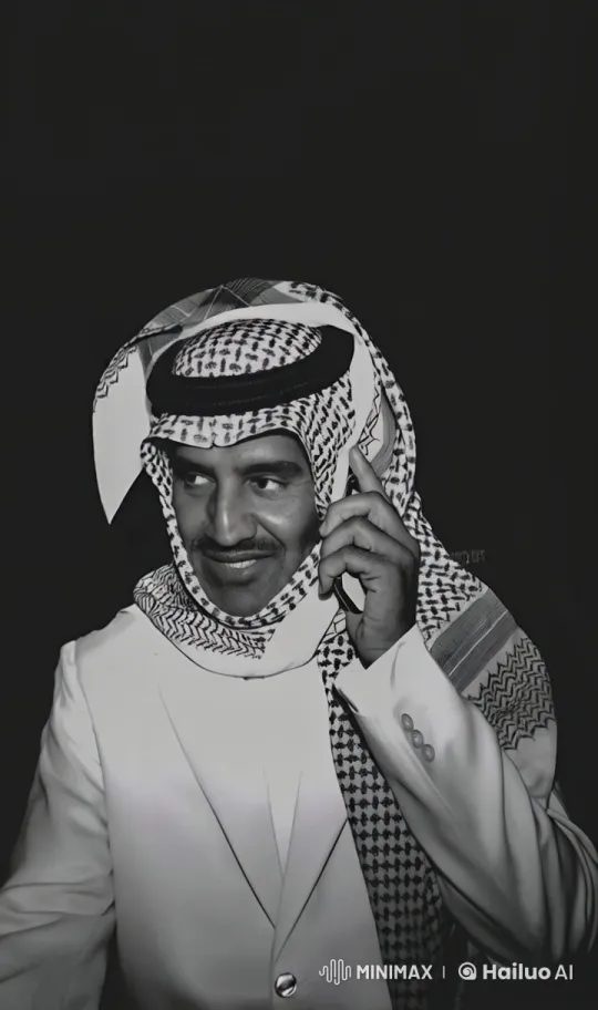 Man in Thobe Smokes While Chatting on Phone – AI Generated Video | Hailuo AI