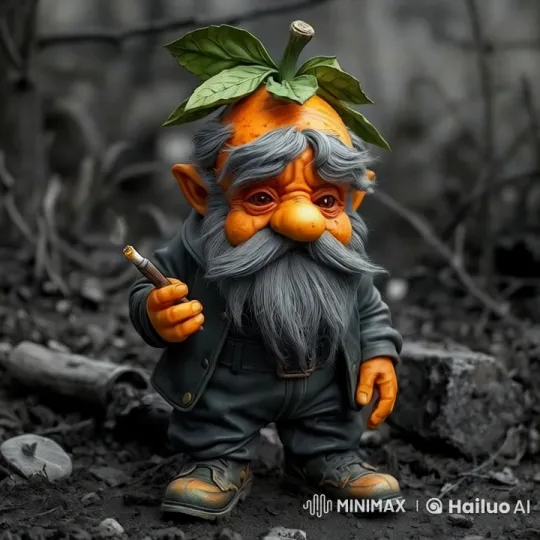 Whimsical Gnome in Mysterious Outdoor Setting – AI Generated Video | Hailuo AI