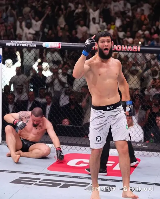 Chimaev Triumphs in Live2D Octagon with Bear Standoff – AI Generated Video | Hailuo AI