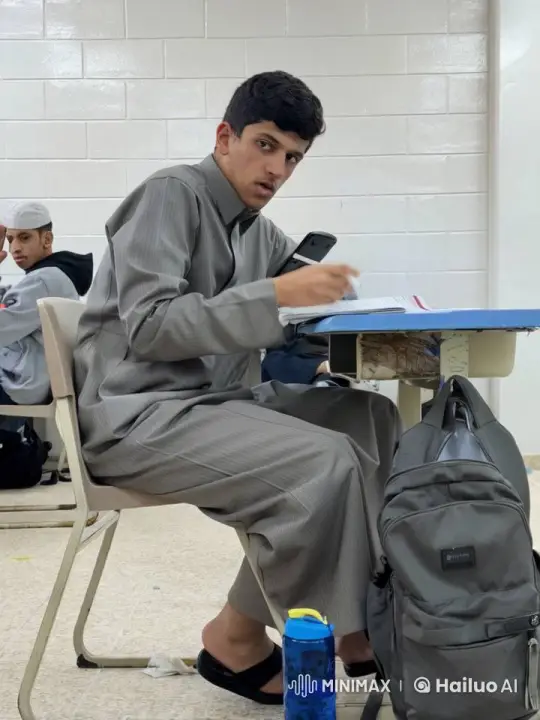 Young Student Smokes Secretly in Classroom – AI Generated Video | Hailuo AI