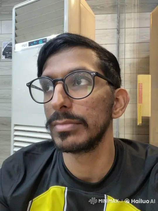 Man in Black Shirt Smokes Cigarette Indoors – AI Generated Video | Hailuo AI