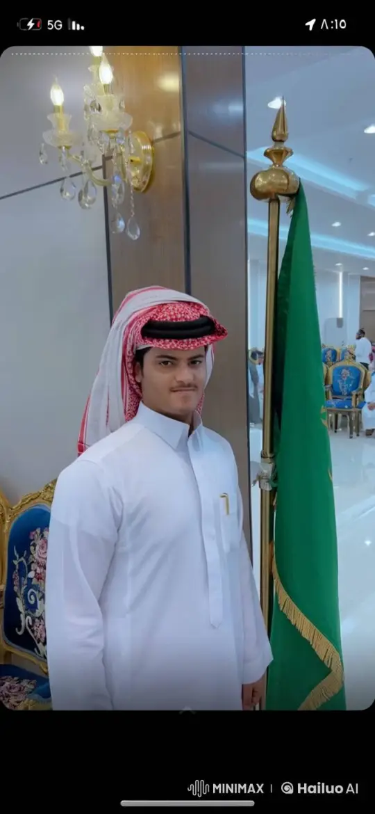 Young Man in Elegance with Chandelier and Smoke – AI Generated Video | Hailuo AI