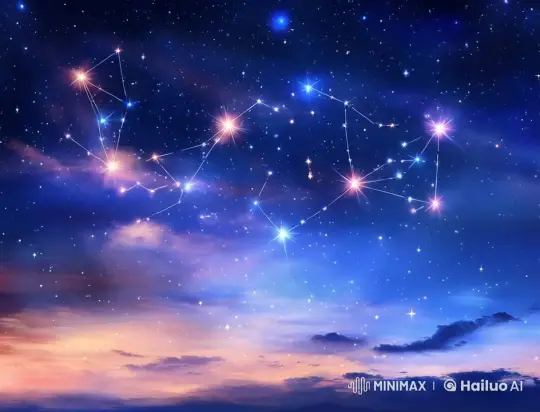 Dreamy Night Sky with Floating Constellations – AI Generated Video | Hailuo AI