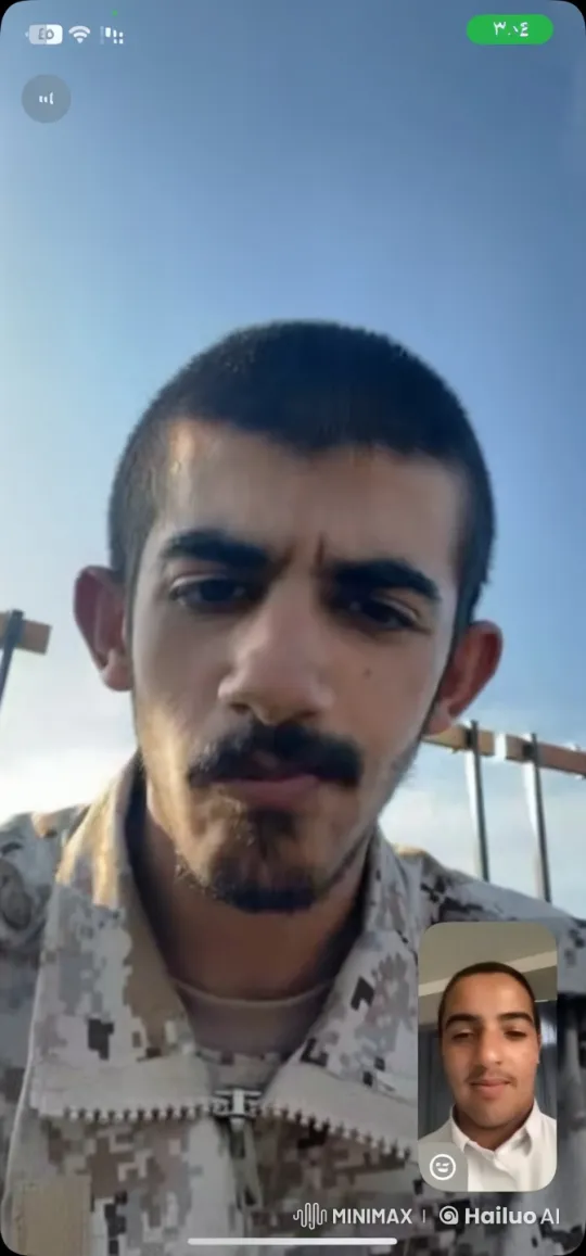 Young Soldier Reflects During Serious Video Call – AI Generated Video | Hailuo AI