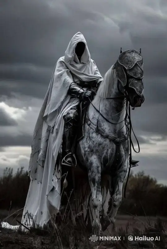 Mysterious Cloaked Figure in Desolate Landscape – AI Generated Video | Hailuo AI