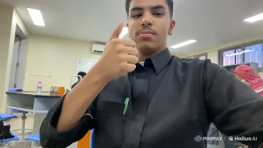Young Man Smokes Cigarette in Classroom Setting – AI Generated Video | Hailuo AI