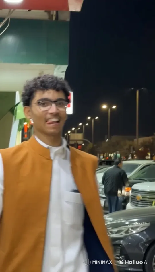 Young Man Smokes Calmly at Night – AI Generated Video | Hailuo AI