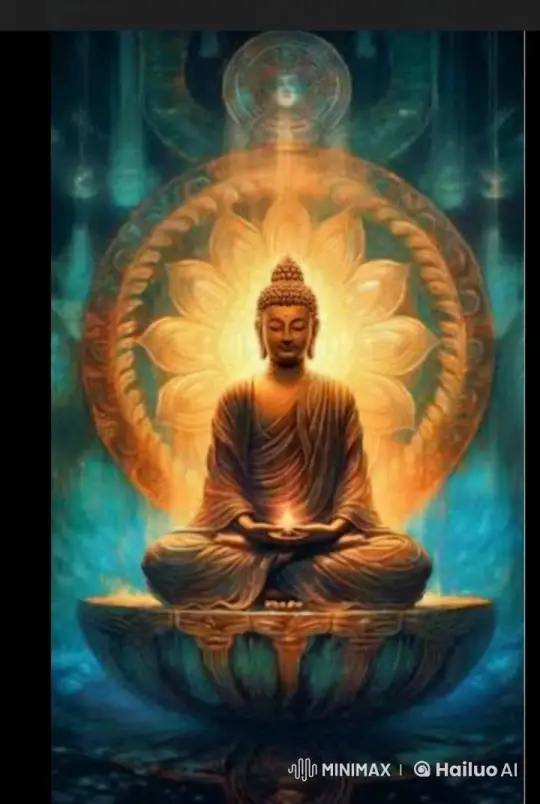 Mystical Journey: Meditating Buddha's Serene Walk – AI Generated Video | Hailuo AI