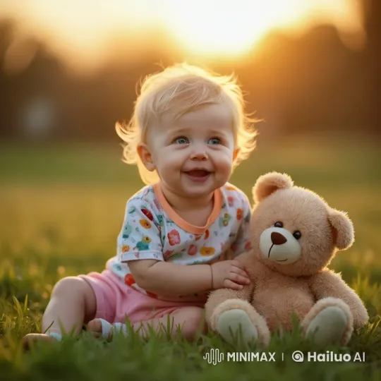 Baby at Piano in Enchanted Winter Wonderland – AI Generated Video | Hailuo AI