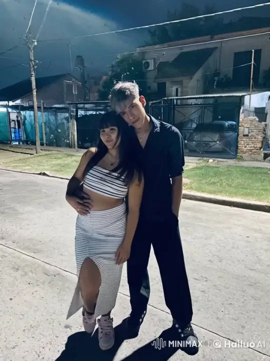 Young Couple's Intimate Street Encounter – AI Generated Video | Hailuo AI