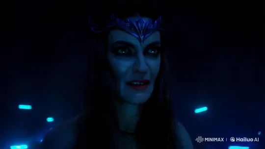 Female Deity's Terrifying Transformation and Menacing Dominance – AI Generated Video | Hailuo AI