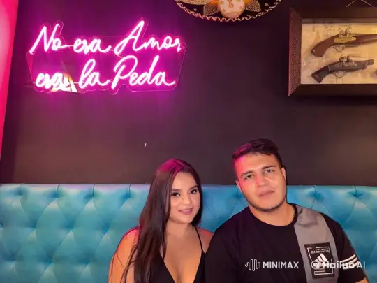 Romantic Tension in a Neon-Lit Bar Setting – AI Generated Video | Hailuo AI