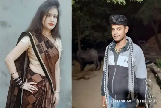 Couple's Affectionate Encounter in Static Background – AI Generated Video | Hailuo AI