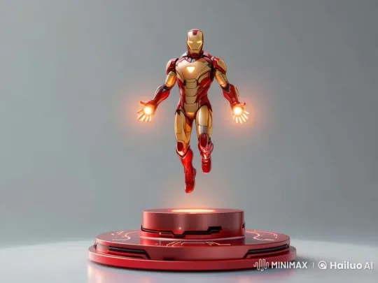 Live2D Animated Character in Futuristic Flying Pose – AI Generated Video | Hailuo AI