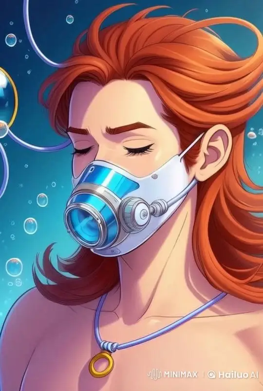 Serene Underwater Encounter with Futuristic Diver – AI Generated Video | Hailuo AI