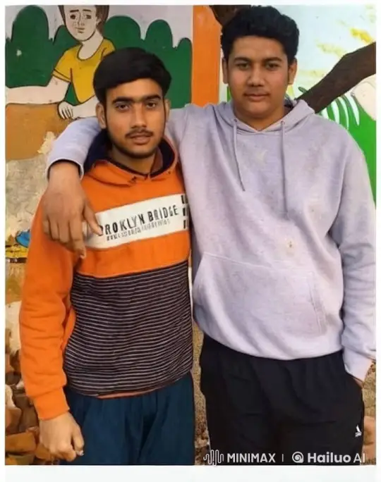 Friends Share Affection in Front of Colorful Mural – AI Generated Video | Hailuo AI