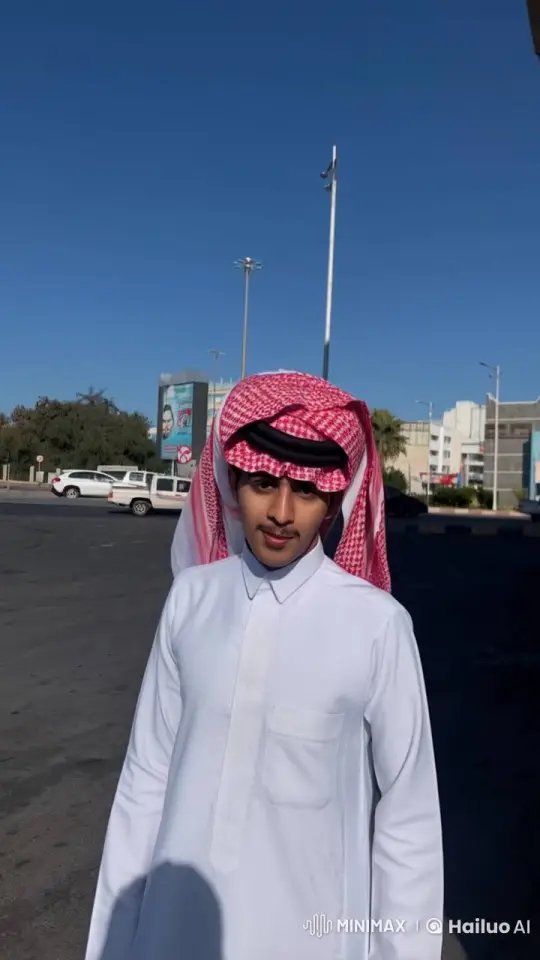 Young Man Reflects in Traditional Attire Amidst Urban Calm – AI Generated Video | Hailuo AI