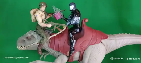Cobra Commander Battles Duke on Live2D Animated Dinosaur – AI Generated Video | Hailuo AI