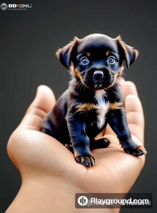 Mini Adorable Dog Napping in Hand - Live2D Animation – AI Generated Video | Hailuo AI