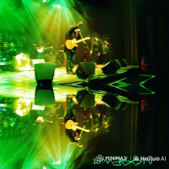 Energetic Band Performance with Dynamic Light Show – AI Generated Video | Hailuo AI