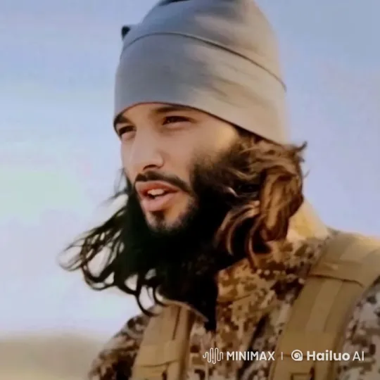 Man in Camouflage Smokes in Outdoor Setting – AI Generated Video | Hailuo AI