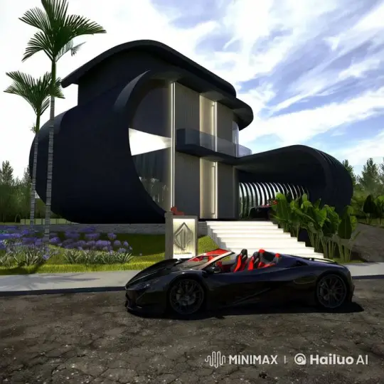 Immersive 360-Degree Tour of Modern Tropical Home – AI Generated Video | Hailuo AI