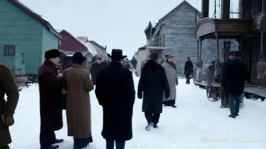 Siberian Town Life in Early 1900s: A 4K Historical Depiction – AI Generated Video | Hailuo AI