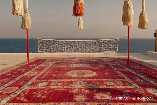 Red Carpet Rooftop at Sunrise/Sunset – AI Generated Video | Hailuo AI
