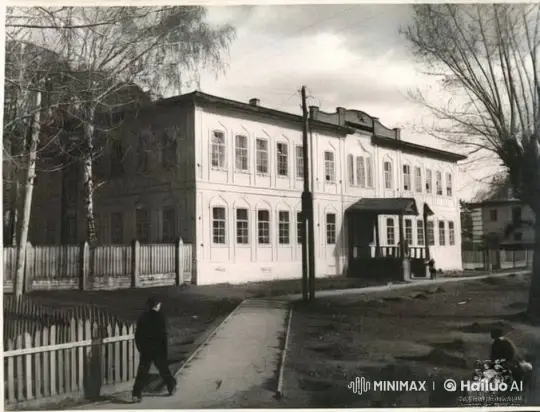 Historic School Scene with Grazing Cow and Playful Children – AI Generated Video | Hailuo AI