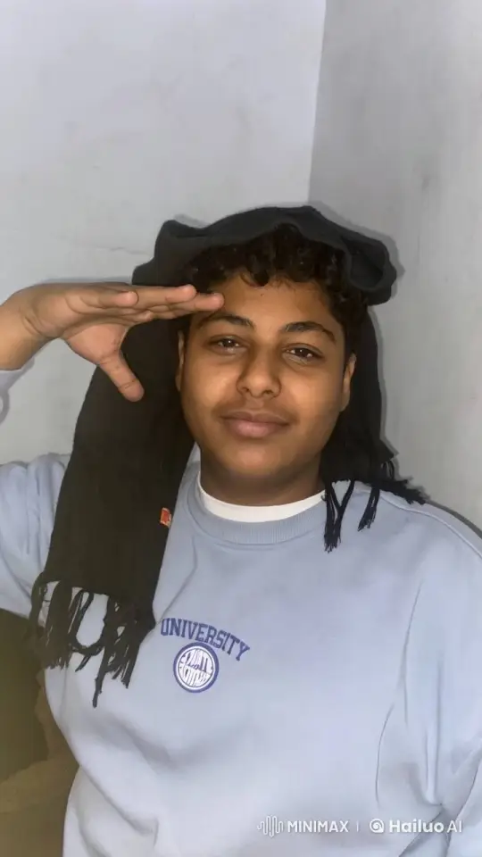 Young Person Saluting in Light-Colored Room – AI Generated Video | Hailuo AI