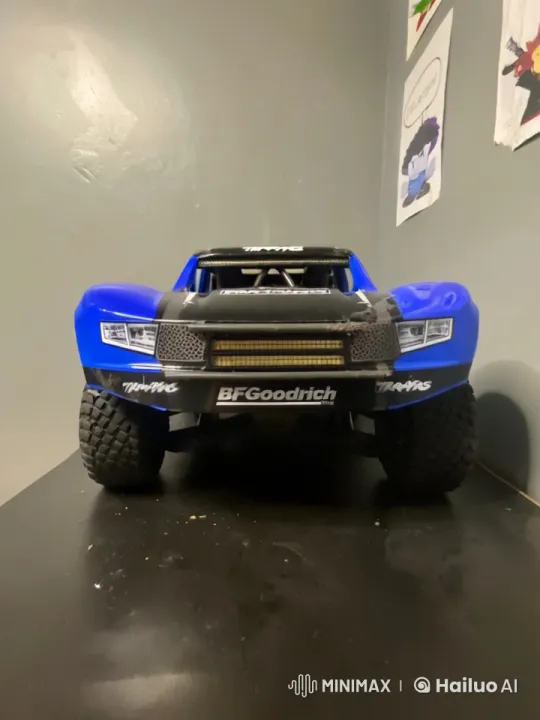 RC Car Explosion in a Poster-Adorned Room – AI Generated Video | Hailuo AI