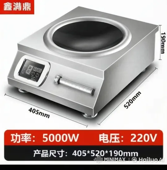 C$924.99 | 6000W Commercial Induction Cooker – AI Generated Video | Hailuo AI