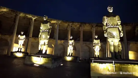 Ancient Stadium: Moonlit Reverie of Legends – AI Generated Video | Hailuo AI