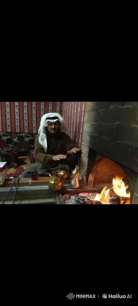 Man Relaxing by Fireplace with Smoking Ritual – AI Generated Video | Hailuo AI