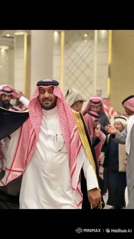 Traditional Attire, Smoking Gesture in Elegant Room – AI Generated Video | Hailuo AI