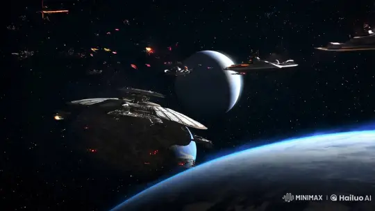 Star Wars: Epic Space Battle Panorama – AI Generated Video | Hailuo AI