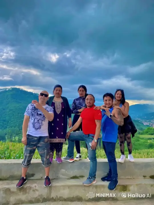 Six Individuals Perform Martial Arts on Mountain Ledge – AI Generated Video | Hailuo AI