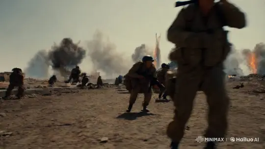 Rapid Observer's Journey Through a Chaotic Battlefield – AI Generated Video | Hailuo AI