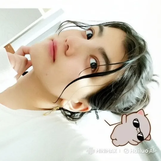 Young Woman Embraces Affectionately in Animated Scene – AI Generated Video | Hailuo AI