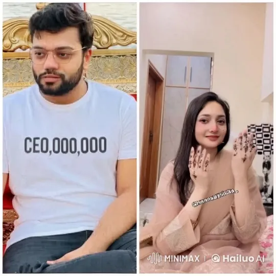Affectionate CEO and Henna-Decorated Woman Exchange Smiles – AI Generated Video | Hailuo AI