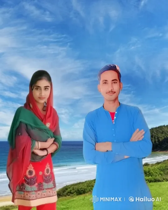 Traditional Couple Embraces on Beach in Live2D Animation – AI Generated Video | Hailuo AI
