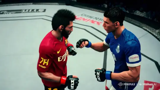 Iconic Soccer Rivals in Dramatic UFC Ring Confrontation – AI Generated Video | Hailuo AI