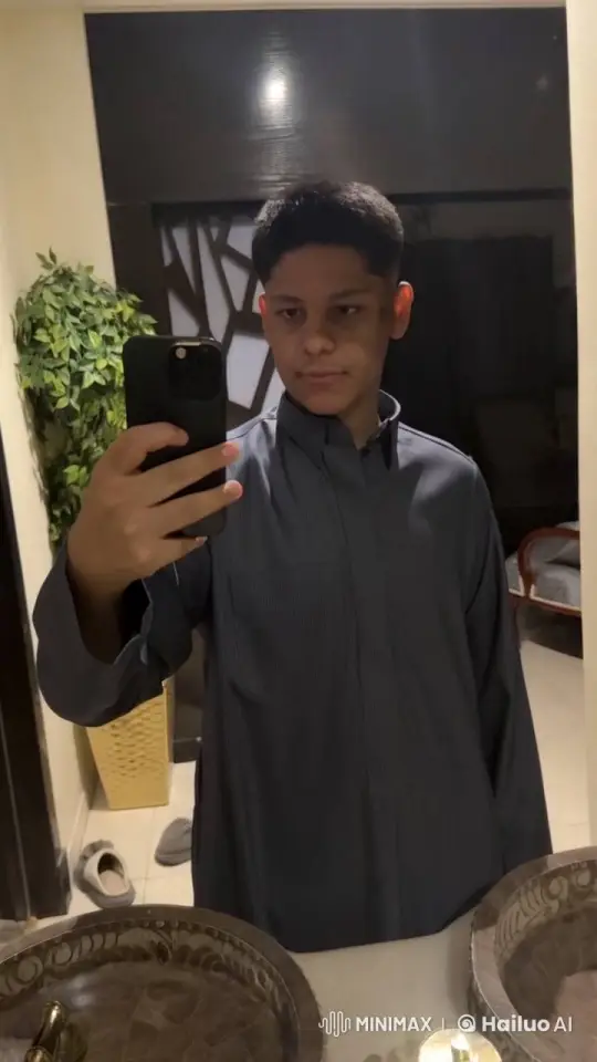 Young Person Smoking in Mirror Reflection – AI Generated Video | Hailuo AI